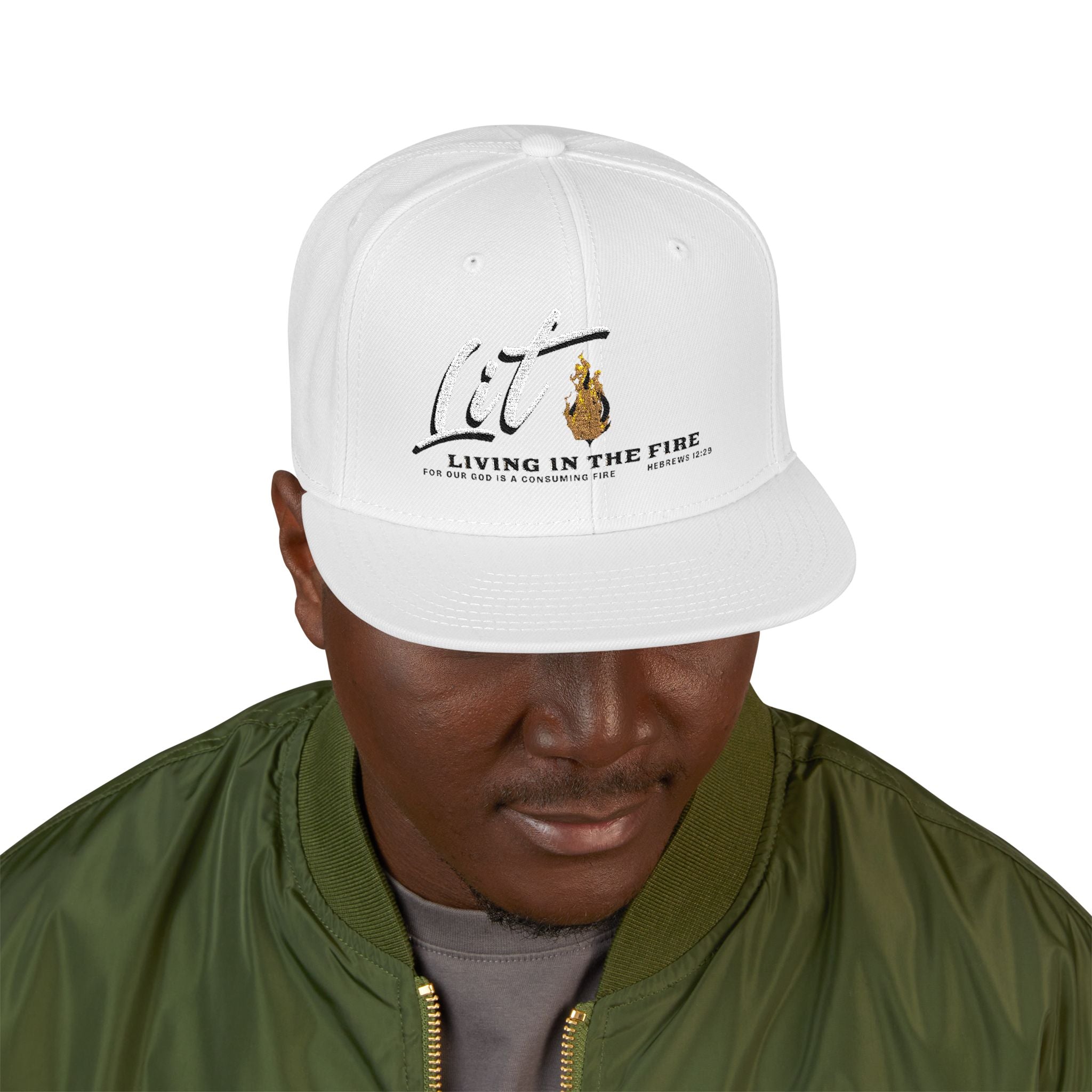 LIT🔥 — Living In The Fire - Flame Snapback Hat