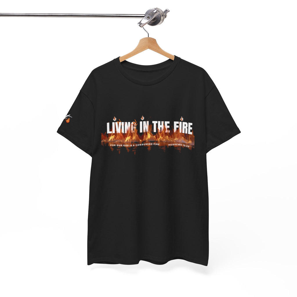 Living in the Fire Tee — "LIT" Flame Graphic Shirt