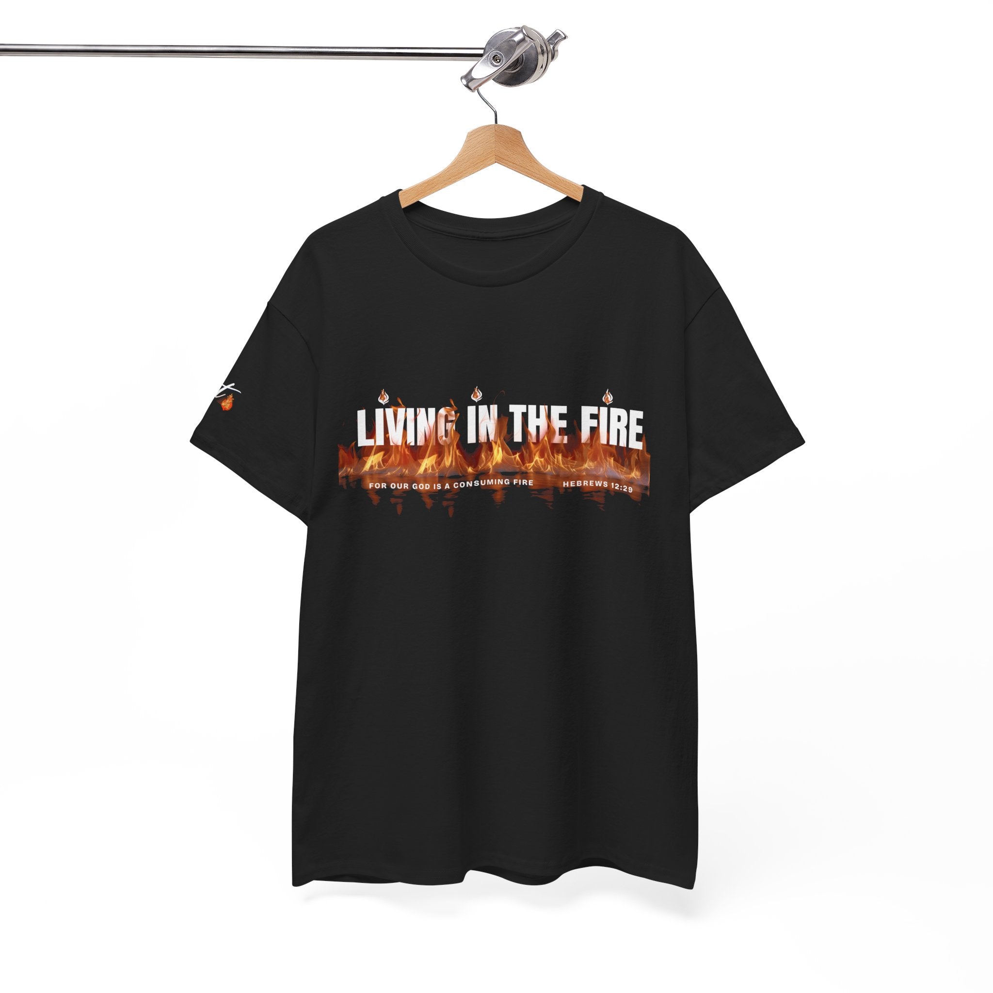 Living in the Fire Tee — "LIT" Flame Graphic Shirt