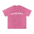 Fallen world Romans 3:23 Snow Washed Oversized  T-Shirt