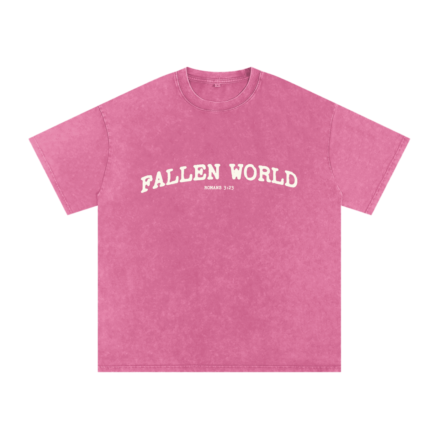 Fallen world Romans 3:23 Snow Washed Oversized  T-Shirt