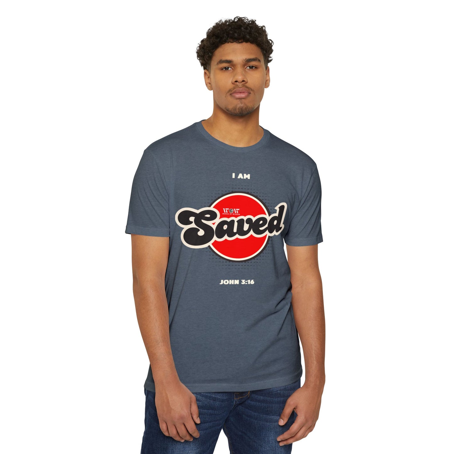 Saved John 3:16 Christian T-Shirt — I Am Collection — Wear the Identity Heaven Spoke Over You