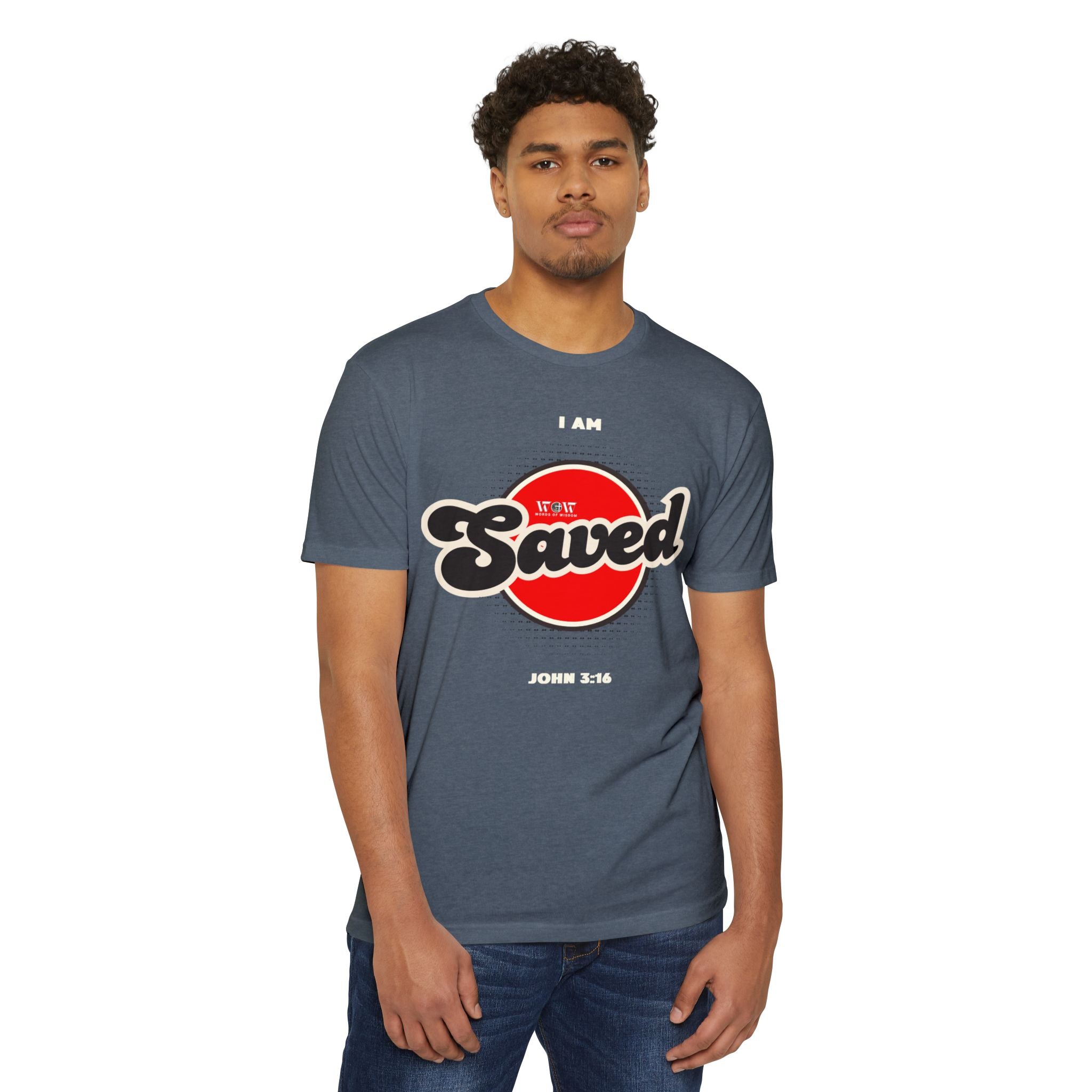 Saved John 3:16 Christian T-Shirt — I Am Collection — Wear the Identity Heaven Spoke Over You