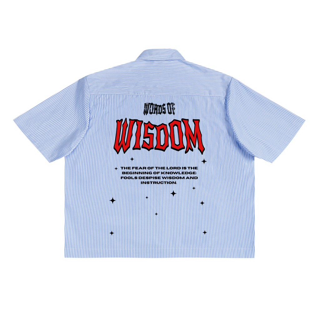 PROVERBS 1:7 White Button up…