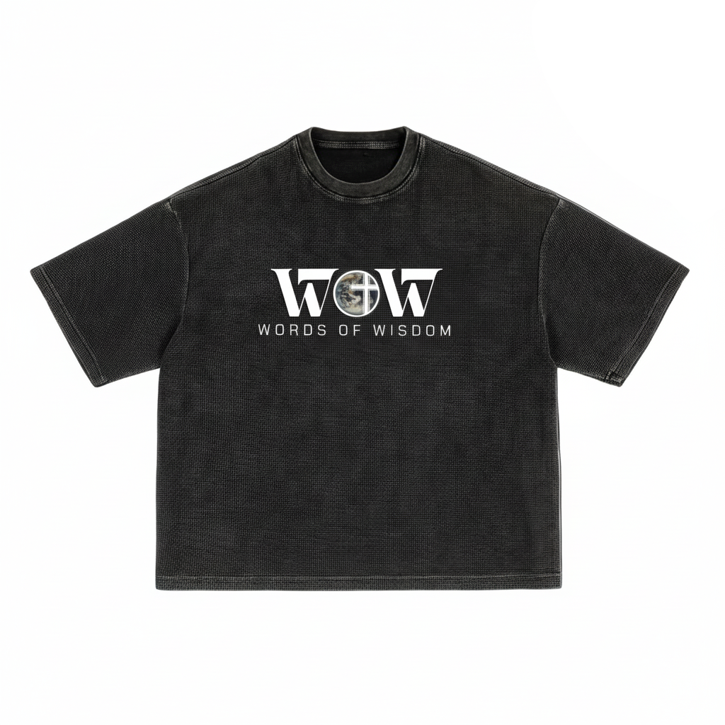 Salvation WOW Words of Wisdom Waffle Boxy T-Shirt