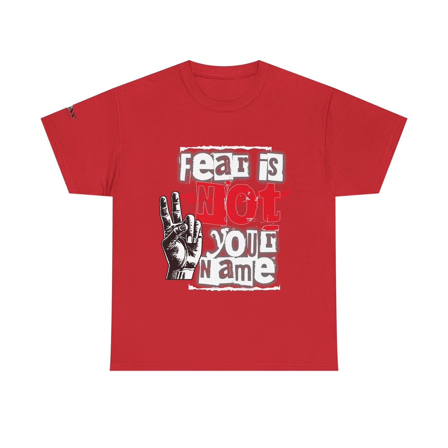 Fear Is Not Your Name T-Shirt – Bold Graphic Tee with Peace Hand Design – WoW — Words of Wisdom