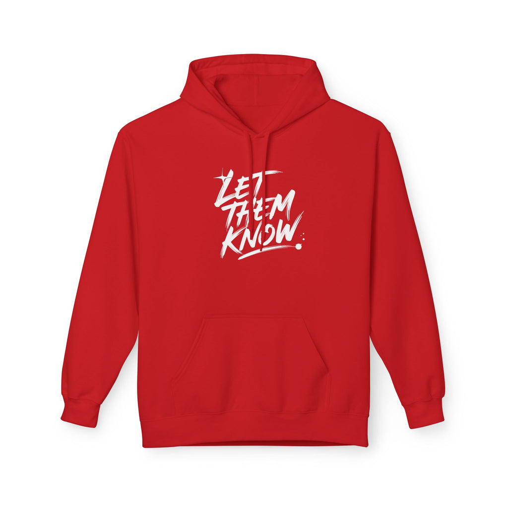 The Only Way Red on Red Hoodie — Let Them Know