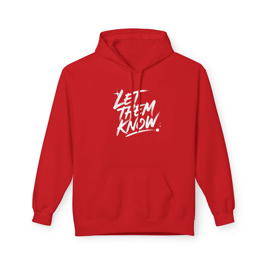 The Only Way Red on Red Hoodie — Let Them Know