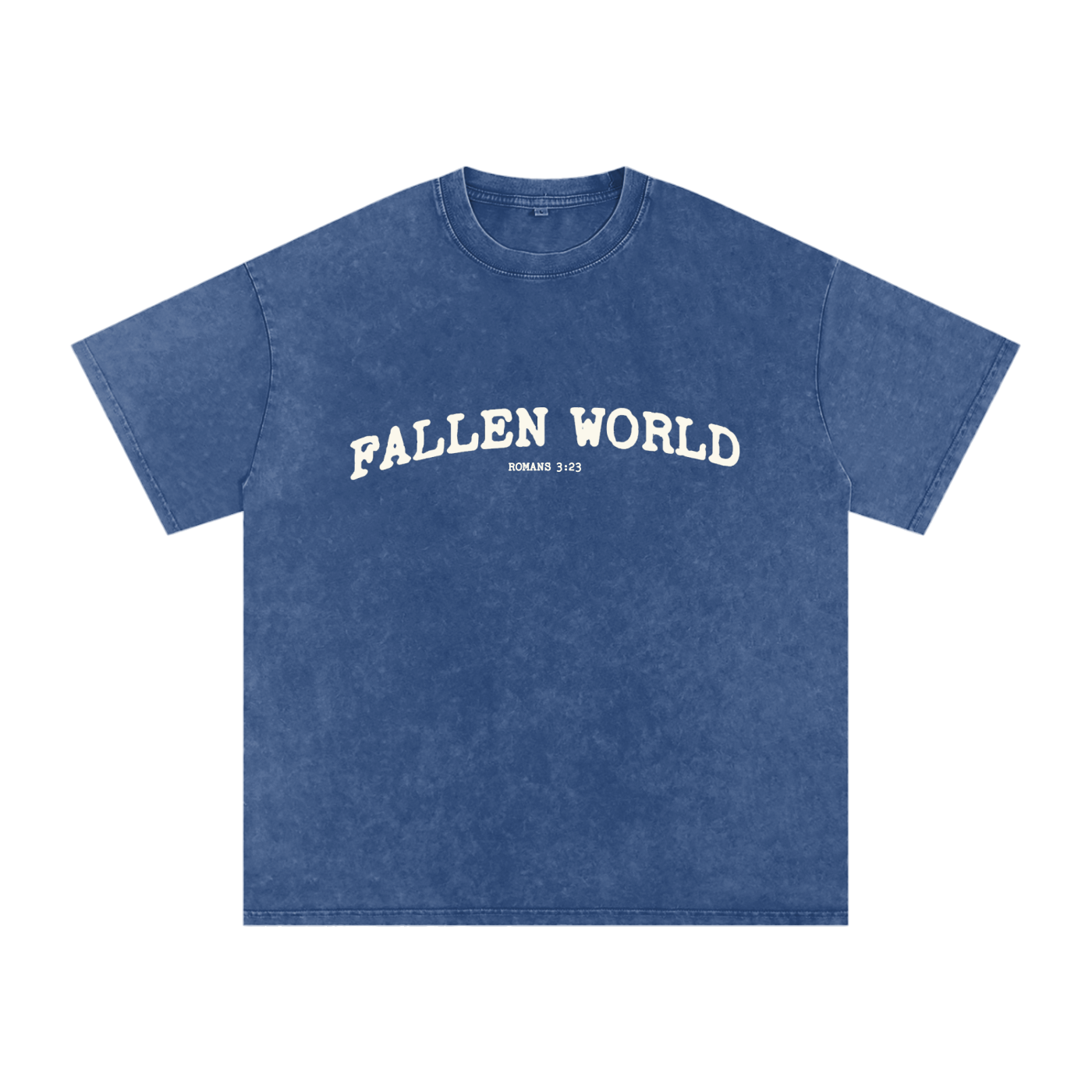 Fallen world Romans 3:23 Snow Washed Oversized  T-Shirt