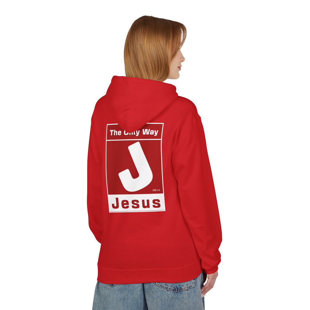 The Only Way Red on Red Hoodie — Let Them Know