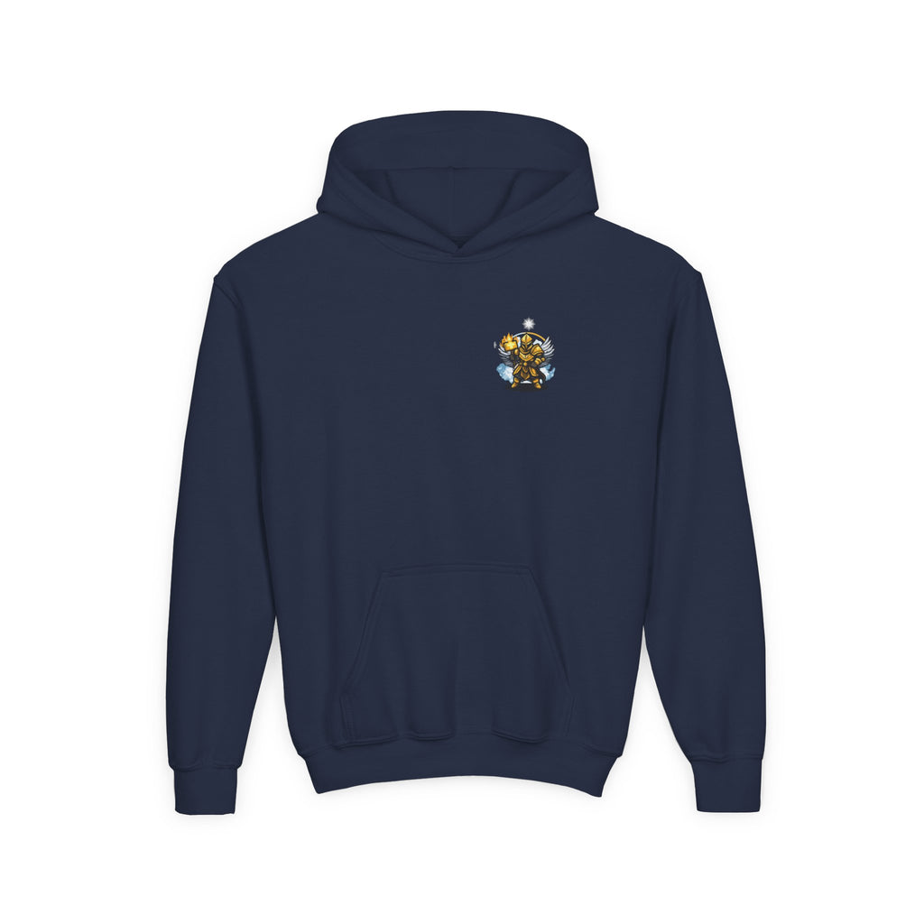 Youth Hoodie — "Love God, Love People" Christian Sweatshirt (Matthew 22:36-40)