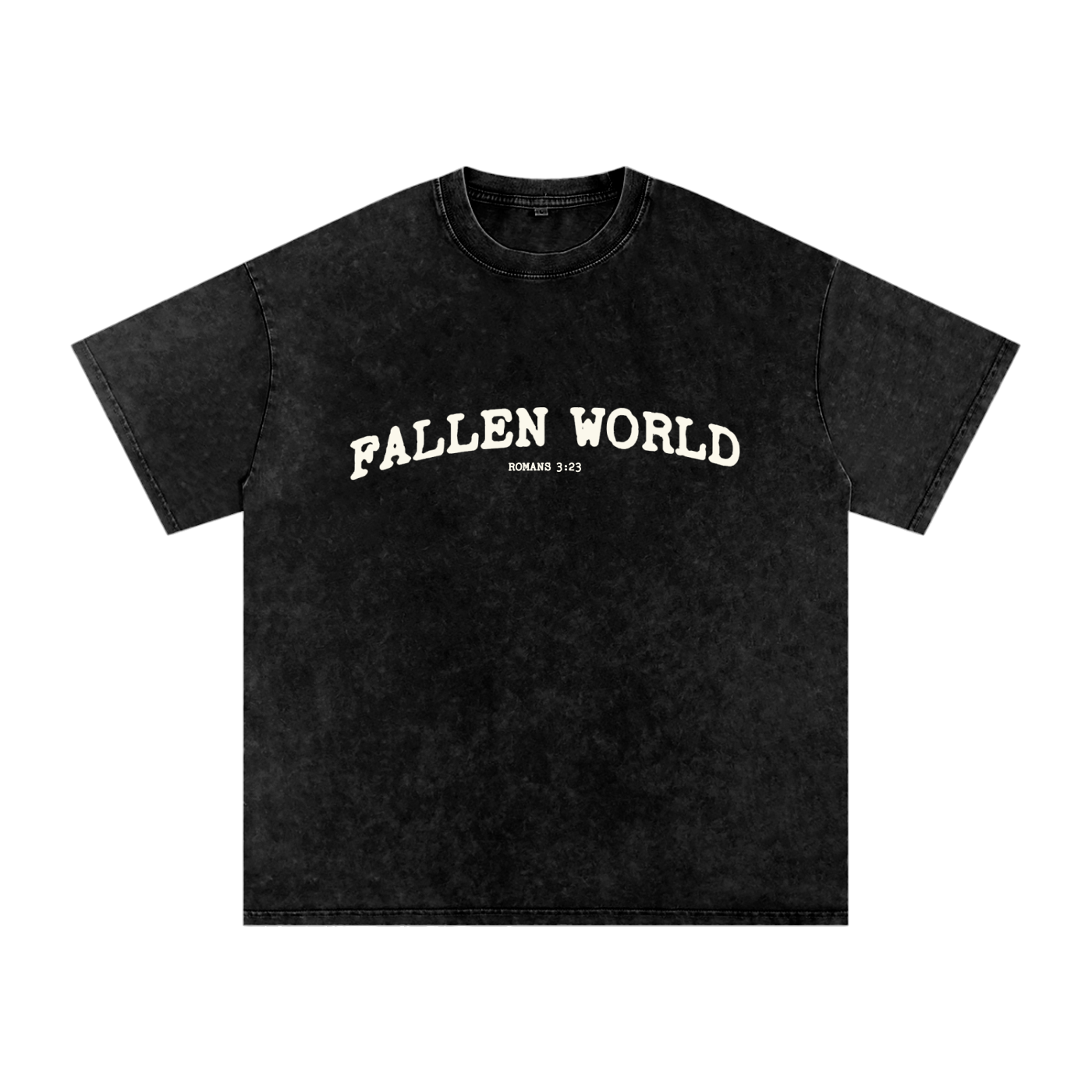 Fallen world Romans 3:23 Snow Washed Oversized  T-Shirt