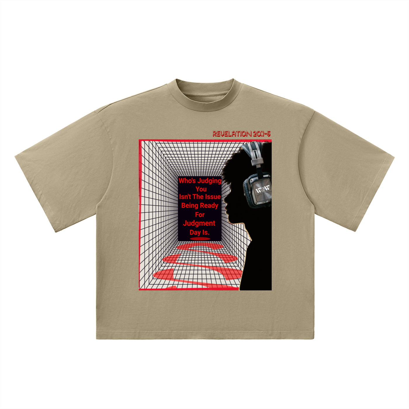 Stop Stressing Oversized Drop Shoulder T-Shirt