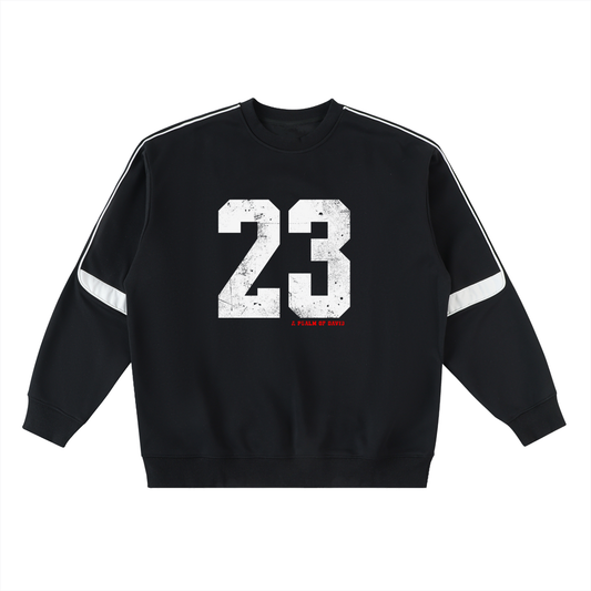 Oversized Crewneck Taped Sweatshirt