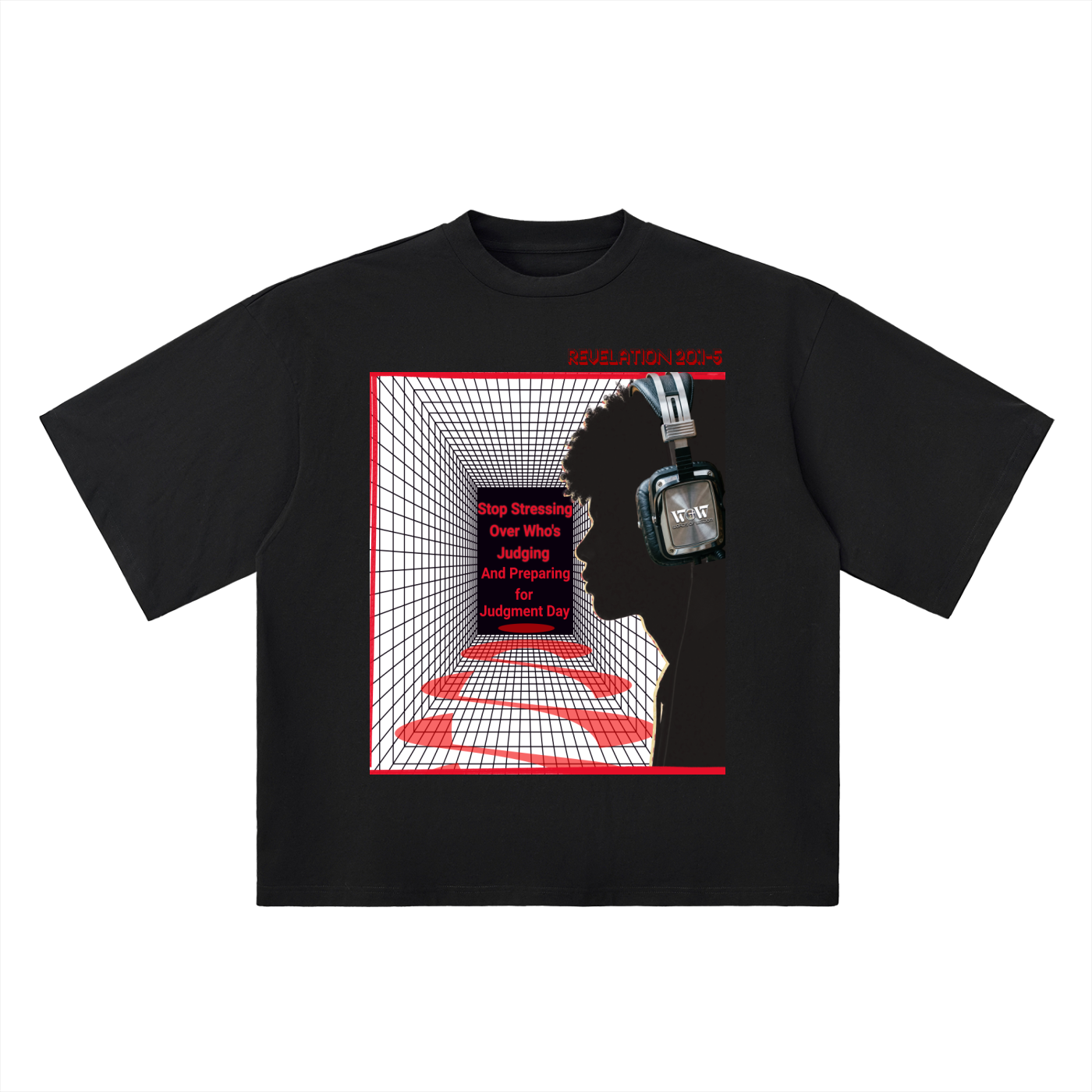 Stop Stressing Oversized Drop Shoulder T-Shirt