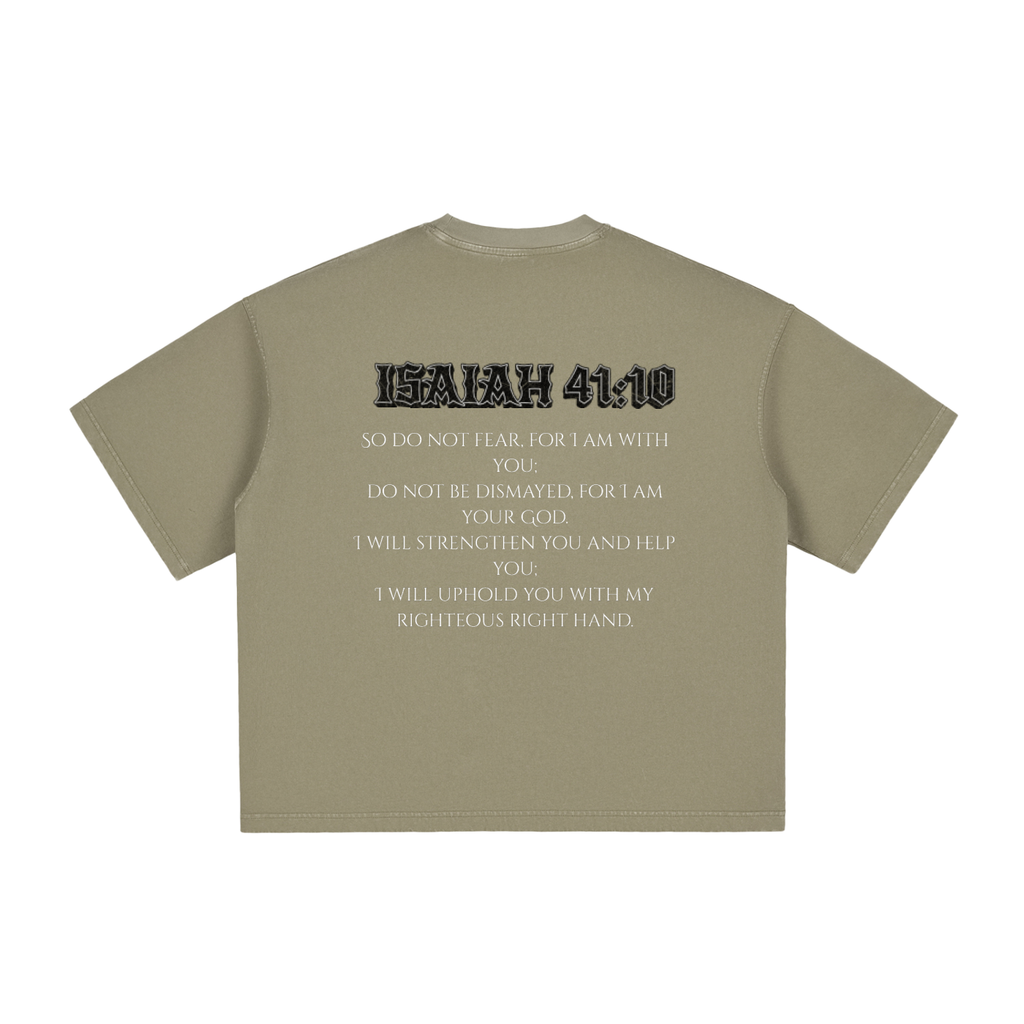 Isaiah 41:10 Vintage Washed Boxy T-Shirt