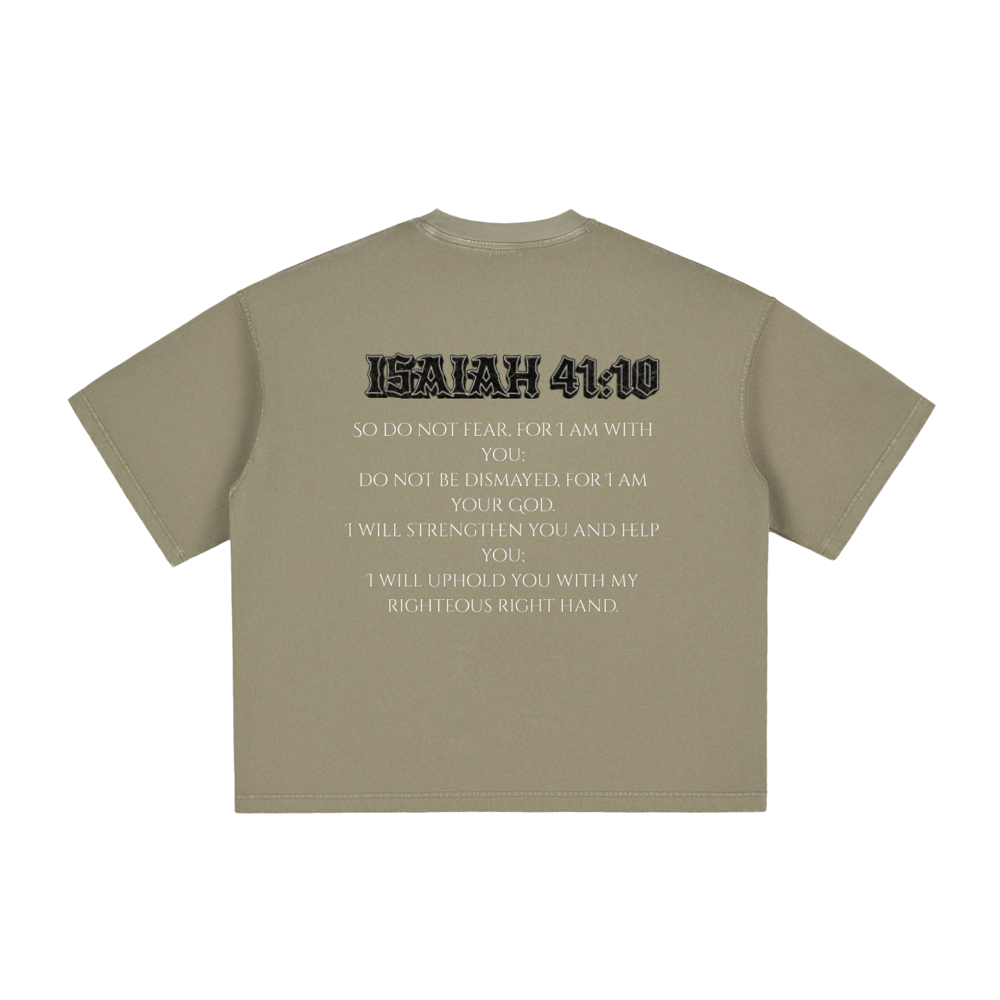 Isaiah 41:10 Vintage Washed Boxy T-Shirt