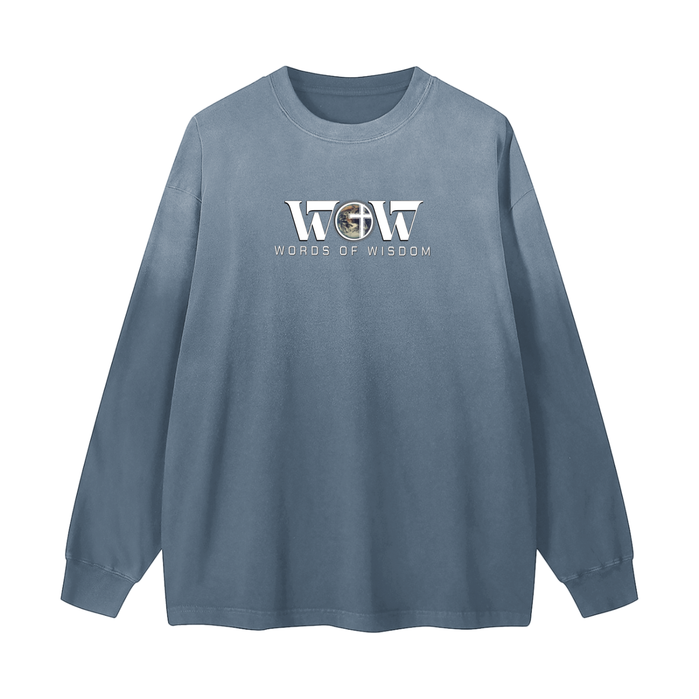 Don't Be The Stranger Gradient Washed Long Sleeve T-Shirt