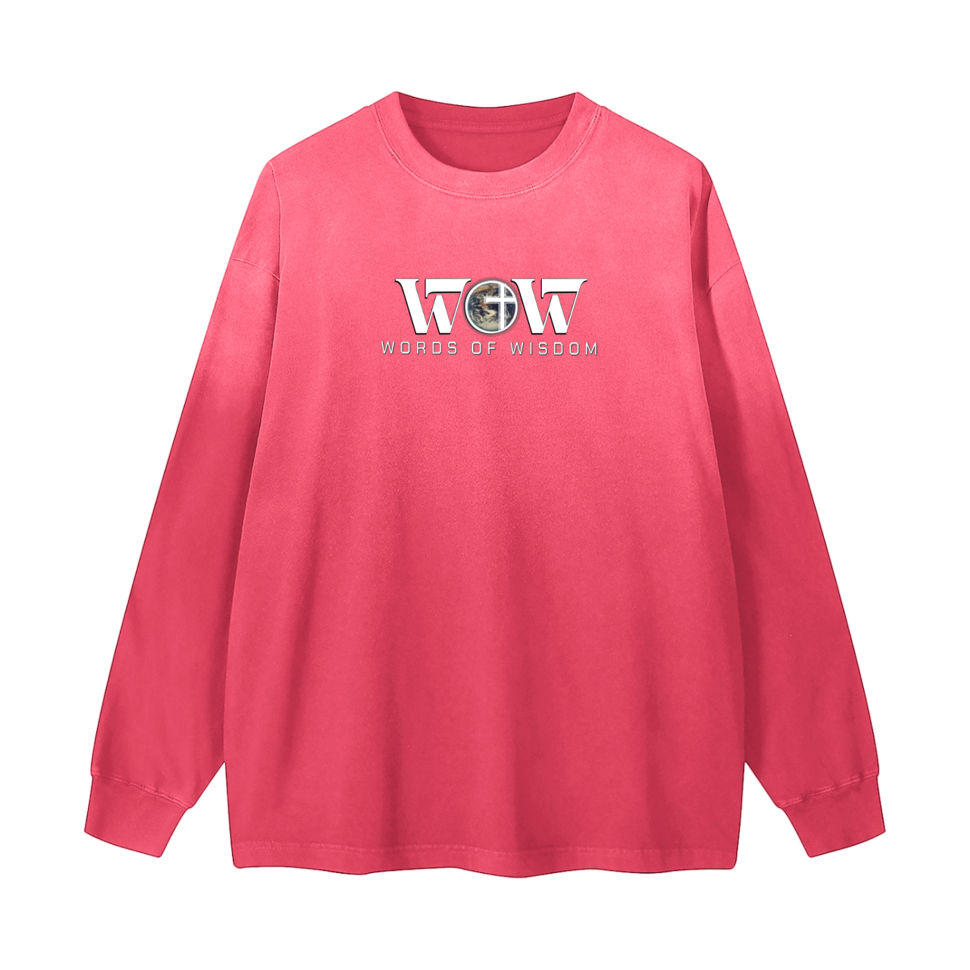 Don't Be The Stranger Gradient Washed Long Sleeve T-Shirt