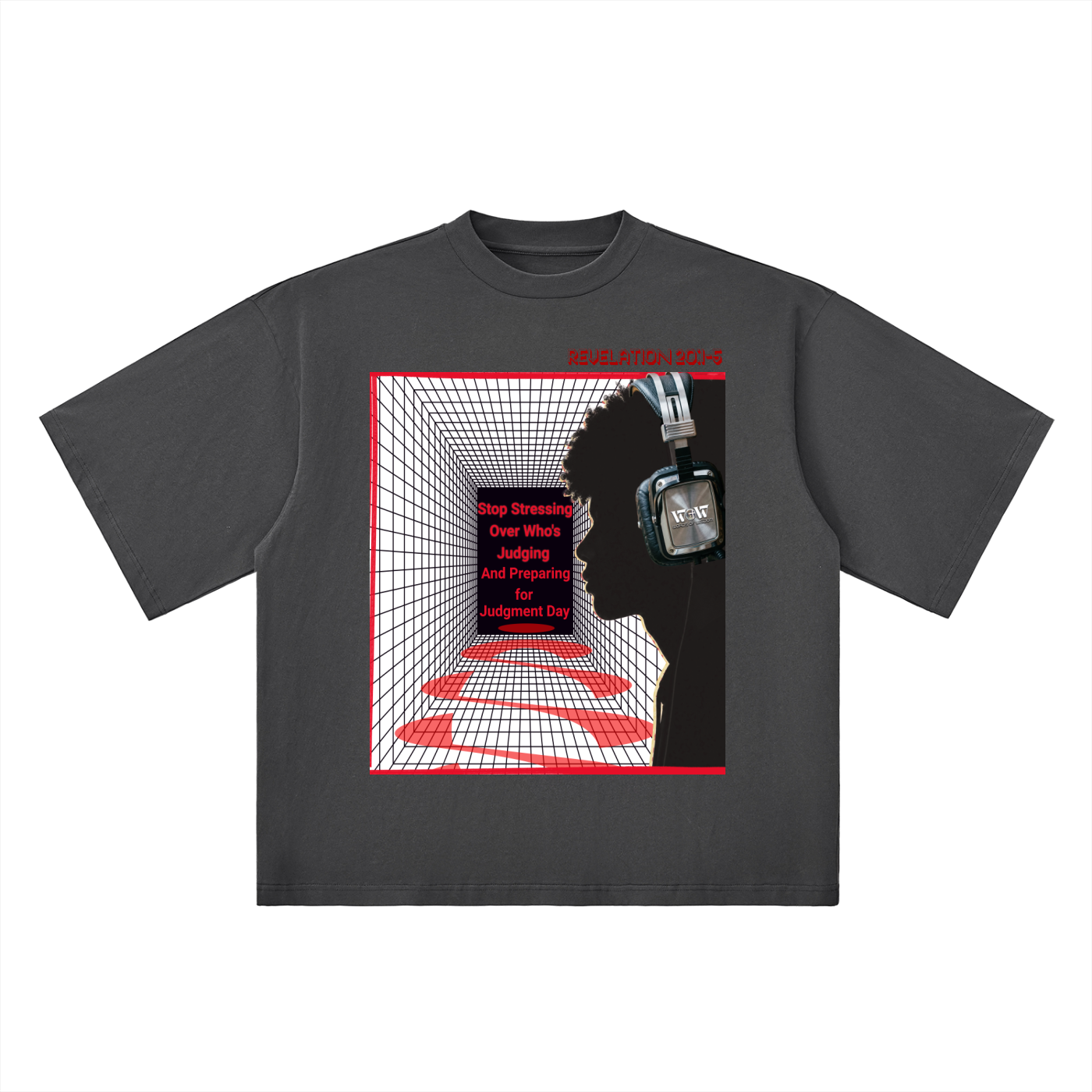 Stop Stressing Oversized Drop Shoulder T-Shirt