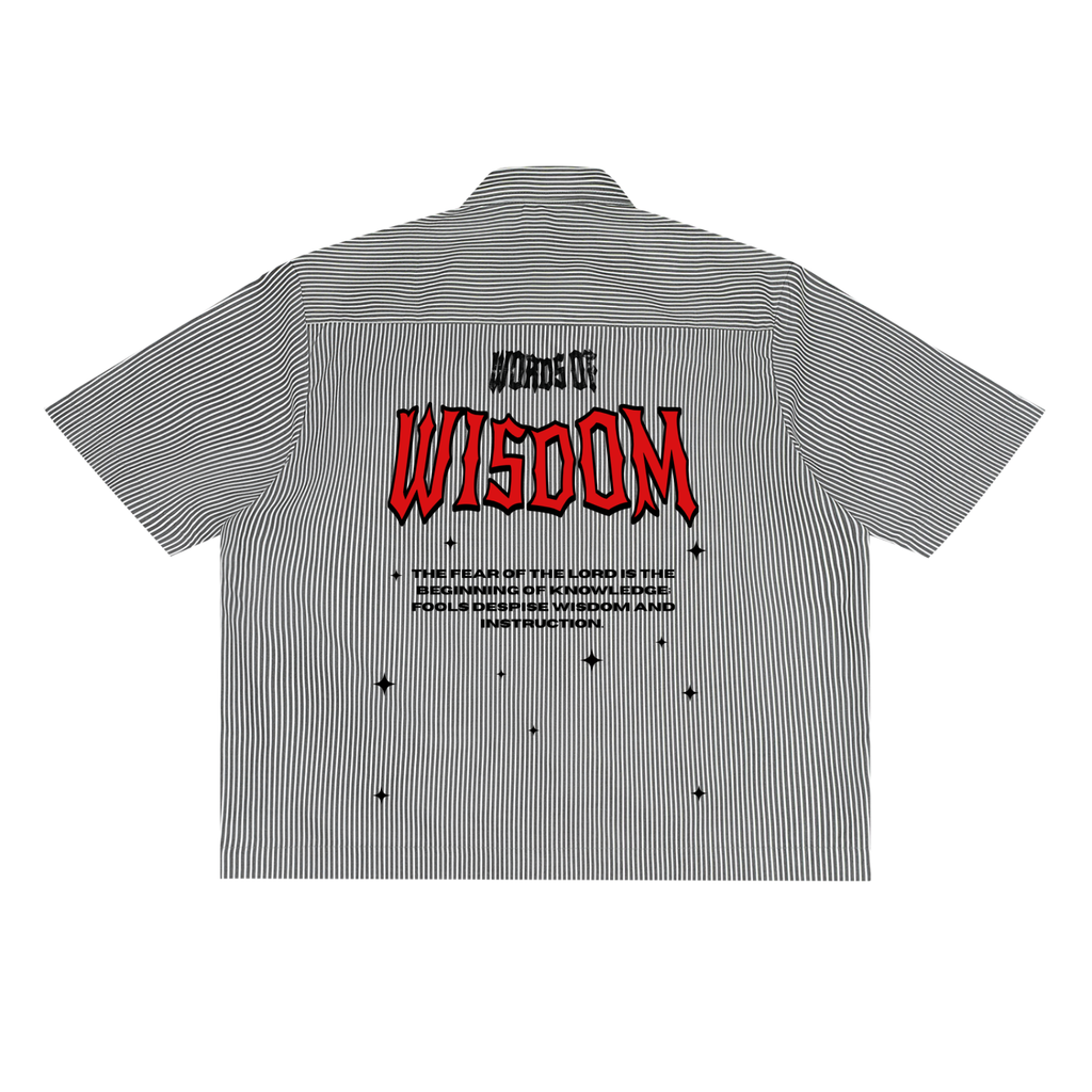 PROVERBS 1:7 White Button up…
