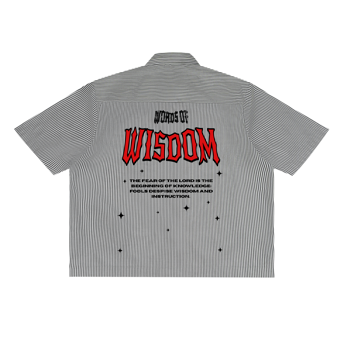 PROVERBS 1:7 White Button up…