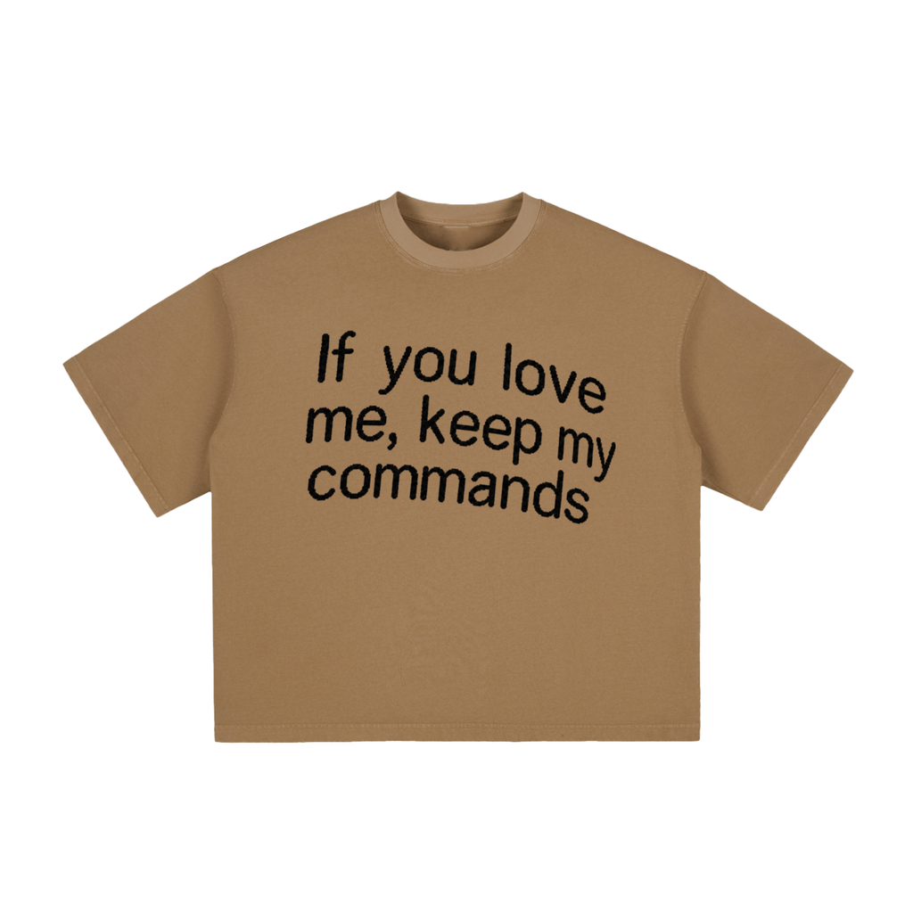 If you love me keep my commands (John 14:15) Boxy T-Shirt