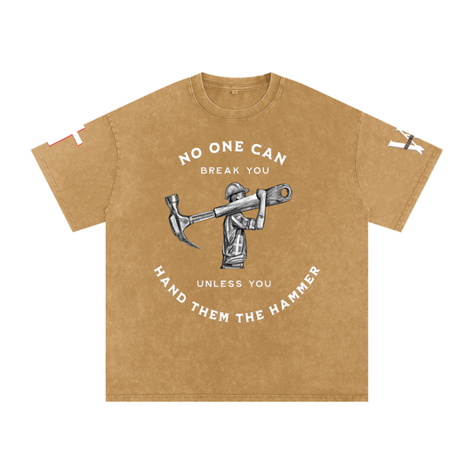 The Hammer-Snow Washed Oversized Cotton T-Shirt